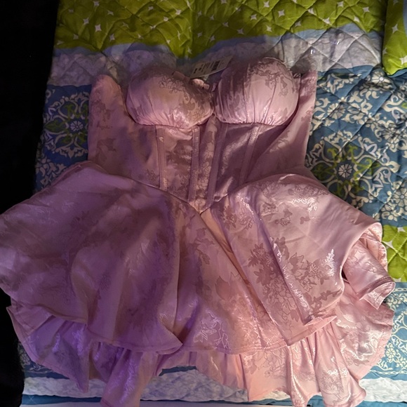 Windsor Dresses & Skirts - Elegant Pink Corset romper dress